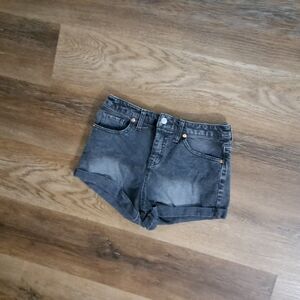 Women's Gray Denim Shorts
